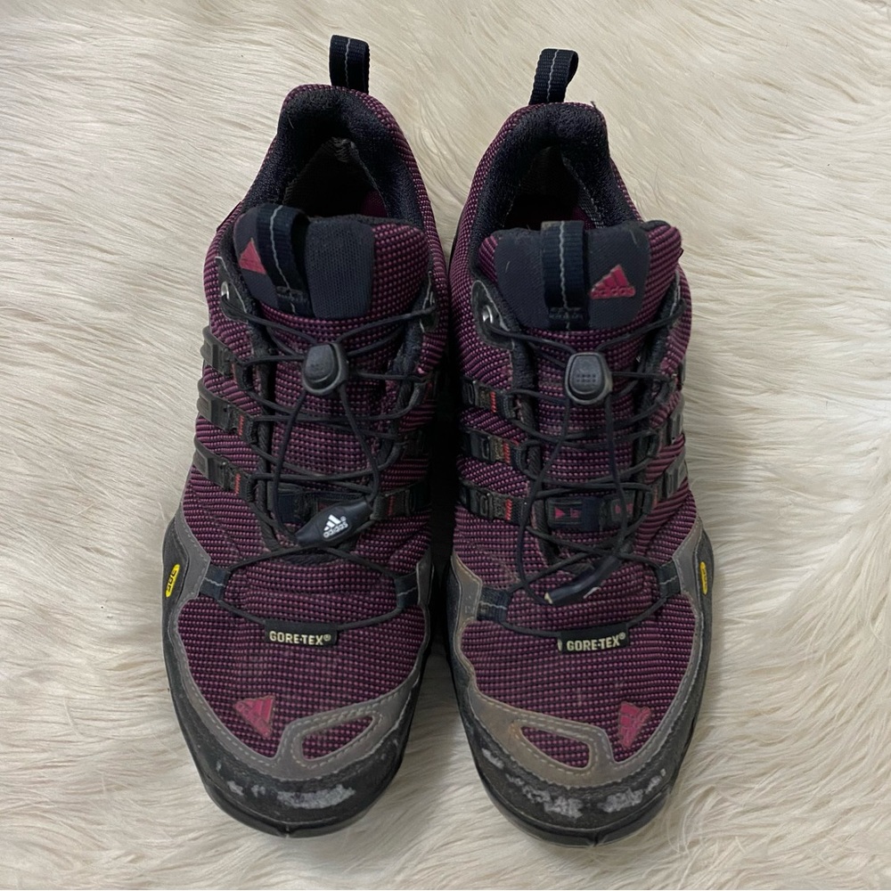 ADIDAS Mens Terrex Fast X FM Purple Low Cut Hiking Shoes (womens 8) - Picture 2 of 10